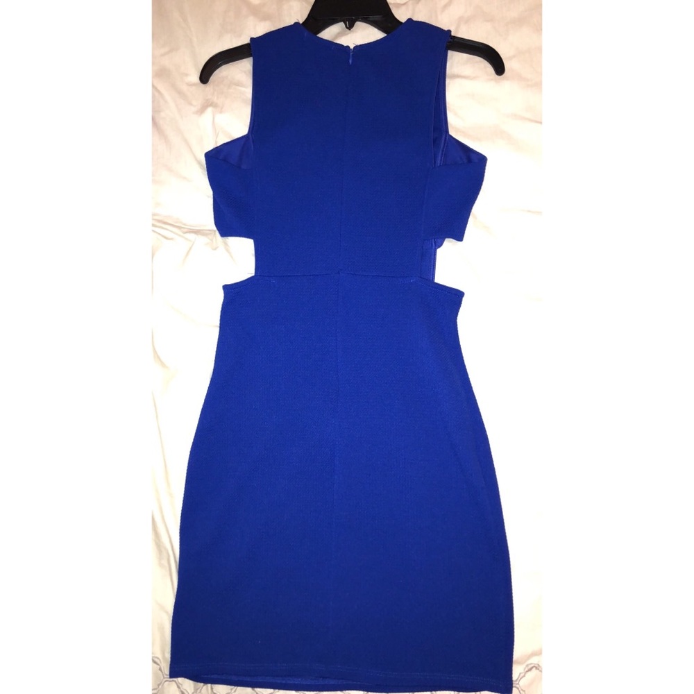 Royal Blue dress.